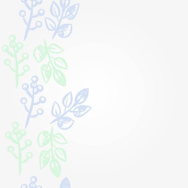 kopya alanı ile soyut basit çiçek deseni