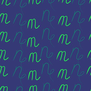 Akrep, oğlak burçlarının dikişsiz deseni. Vektör çizimi