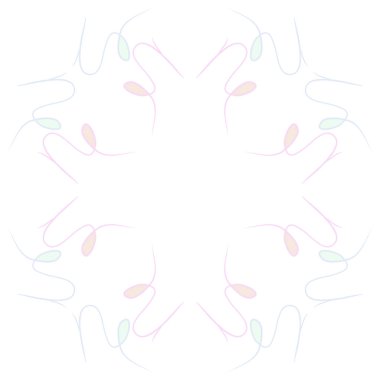 Soyut basit kaligrafi dikişsiz desen