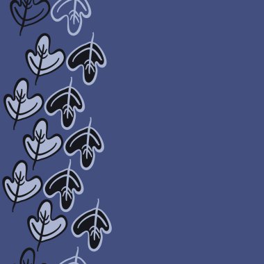 Sonbahar teması ile dikişsiz dikey desen. Vektör çizimi