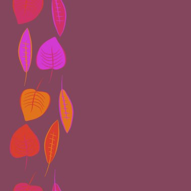 Soyut basit yaprakların kusursuz deseni