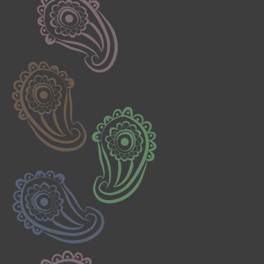 Kusursuz çiçek deseni. Vektör illüstrasyonu