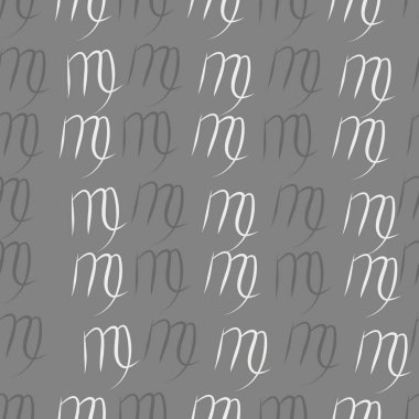 Dağınık sembollerle kesintisiz soyut desen