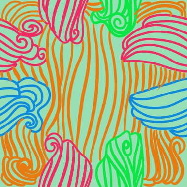 Soyut basit yaprakların kusursuz deseni