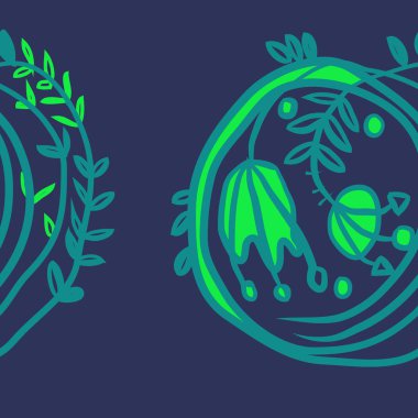 Kusursuz çiçek deseni. Vektör illüstrasyonu