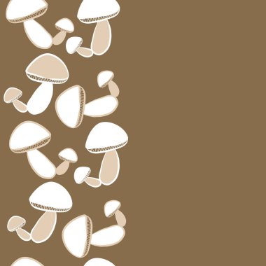 Renkli mantarlar ile dikişsiz soyut desen