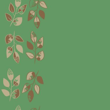 Soyut basit yaprakların kusursuz deseni