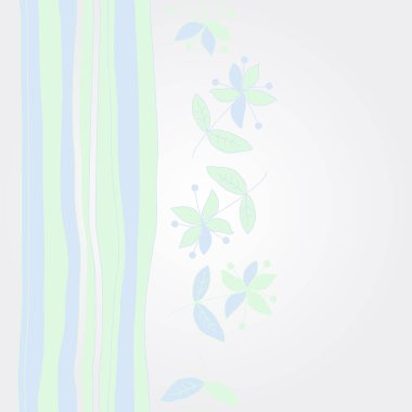 Çizgilerle kesintisiz soyut çiçek deseni