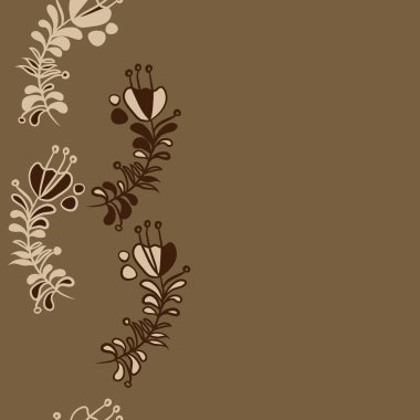 Soyut basit çiçeklerin kusursuz deseni