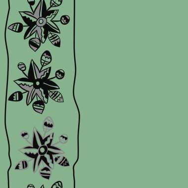 Soyut basit çiçeklerin kusursuz deseni