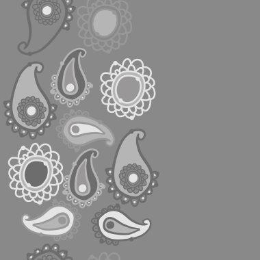 kopya alanı ile soyut basit çiçek deseni