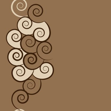 spiraller ve kopyalama alanı ile sorunsuz desen