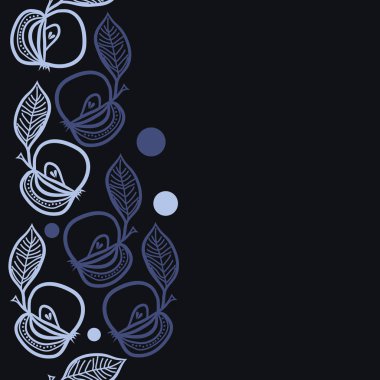 Kusursuz çiçek deseni. Vektör illüstrasyonu