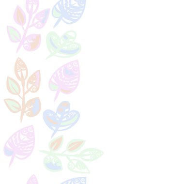 kopya alanı ile soyut basit çiçek deseni