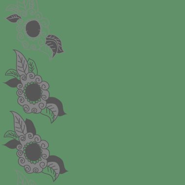 Soyut basit çiçeklerin kusursuz deseni