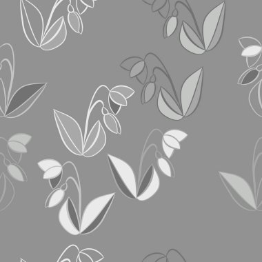 Soyut renkli çiçek seamless modeli