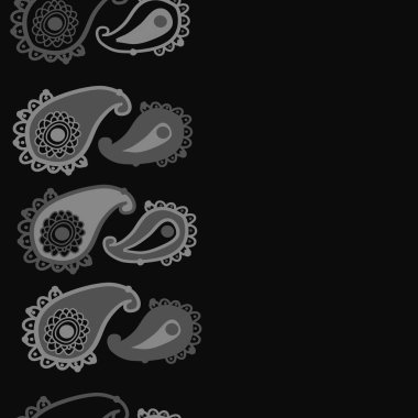 Dikişsiz soyut desen desenli süs