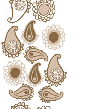 kopya alanı ile soyut basit çiçek deseni