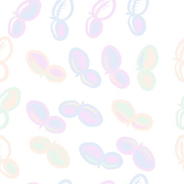 Soyut basit yaprakların kusursuz deseni