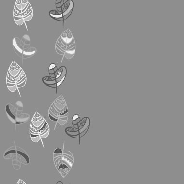 Soyut renkli yaprakları Dikişsiz deseni