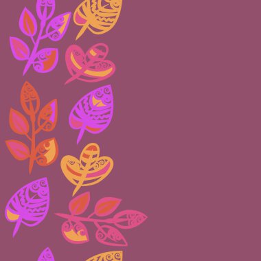 kopya alanı ile soyut basit çiçek deseni