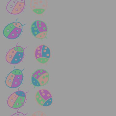 uğur böcekleri karikatür vektör illüstrasyon