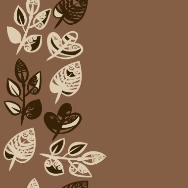 kopya alanı ile soyut basit çiçek deseni