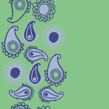 kopya alanı ile soyut basit çiçek deseni