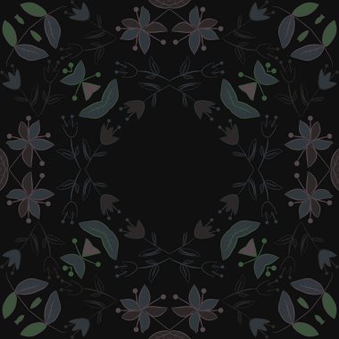 Soyut renkli yaprakları Dikişsiz deseni