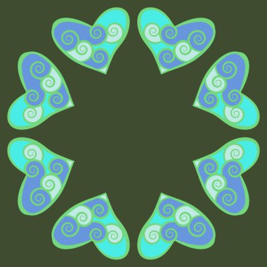 Dalgalar ile soyut basit kalplerin kusursuz desen