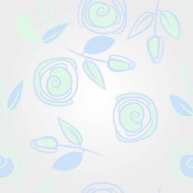 Soyut basit güllerin kusursuz deseni