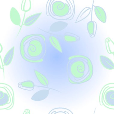 Soyut basit güllerin kusursuz deseni