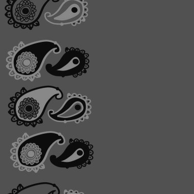 Dikişsiz soyut desen desenli süs