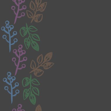 kopya alanı ile soyut basit çiçek deseni