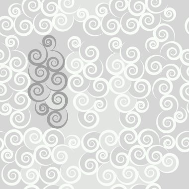 soyut spiral elemanlar ile kesintisiz desen