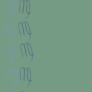 Soyut basit kaligrafik süslemenin kusursuz deseni