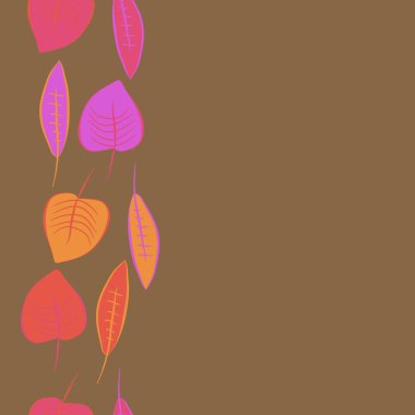 Soyut basit yaprakların kusursuz deseni