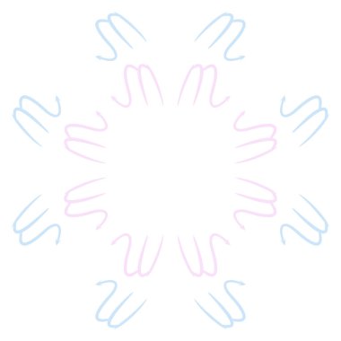 Soyut basit kaligrafi dikişsiz desen