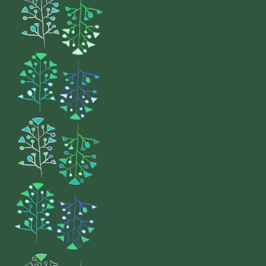 Soyut basit yaprakların kusursuz deseni