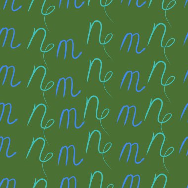 Akrep, oğlak burçlarının dikişsiz deseni. Vektör çizimi