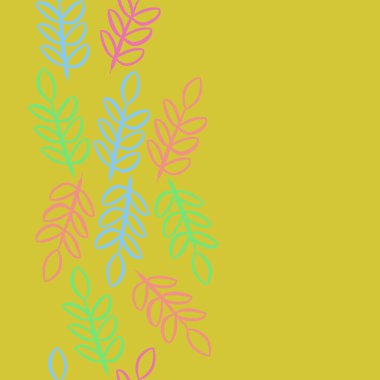 kopya alanı ile soyut basit çiçek deseni