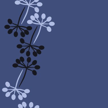 Soyut basit çiçeklerin kusursuz deseni