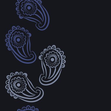 Kusursuz çiçek deseni. Vektör illüstrasyonu