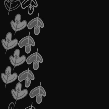 Sonbahar teması ile dikişsiz dikey desen. Vektör çizimi