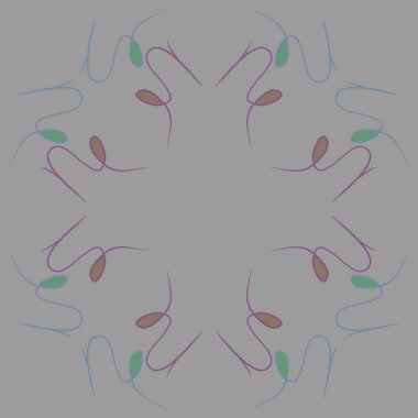 Soyut basit kaligrafi dikişsiz desen