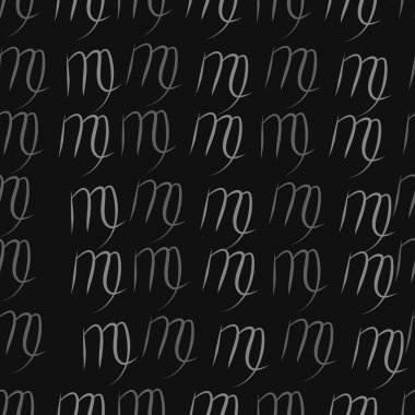 Dağınık sembollerle kesintisiz soyut desen