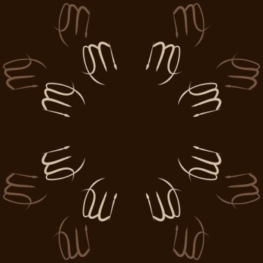 Zodiac Signs Dikişsiz desen. Vektör Illustration