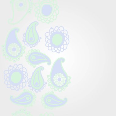 kopya alanı ile soyut basit çiçek deseni