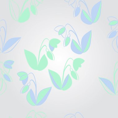 Soyut renkli çiçek seamless modeli