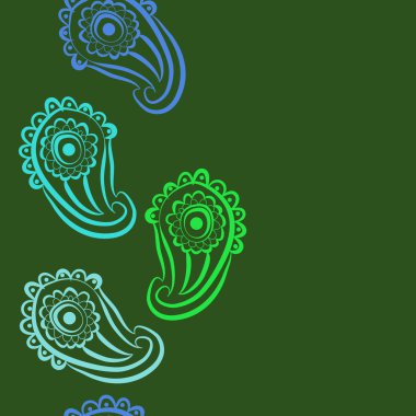 Kusursuz çiçek deseni. Vektör illüstrasyonu